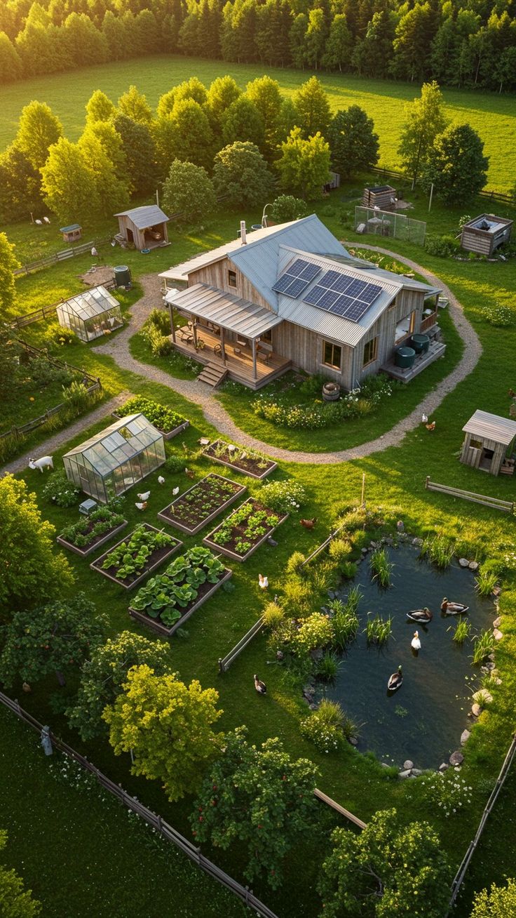 Vue aérienne de la ferme SPT2A