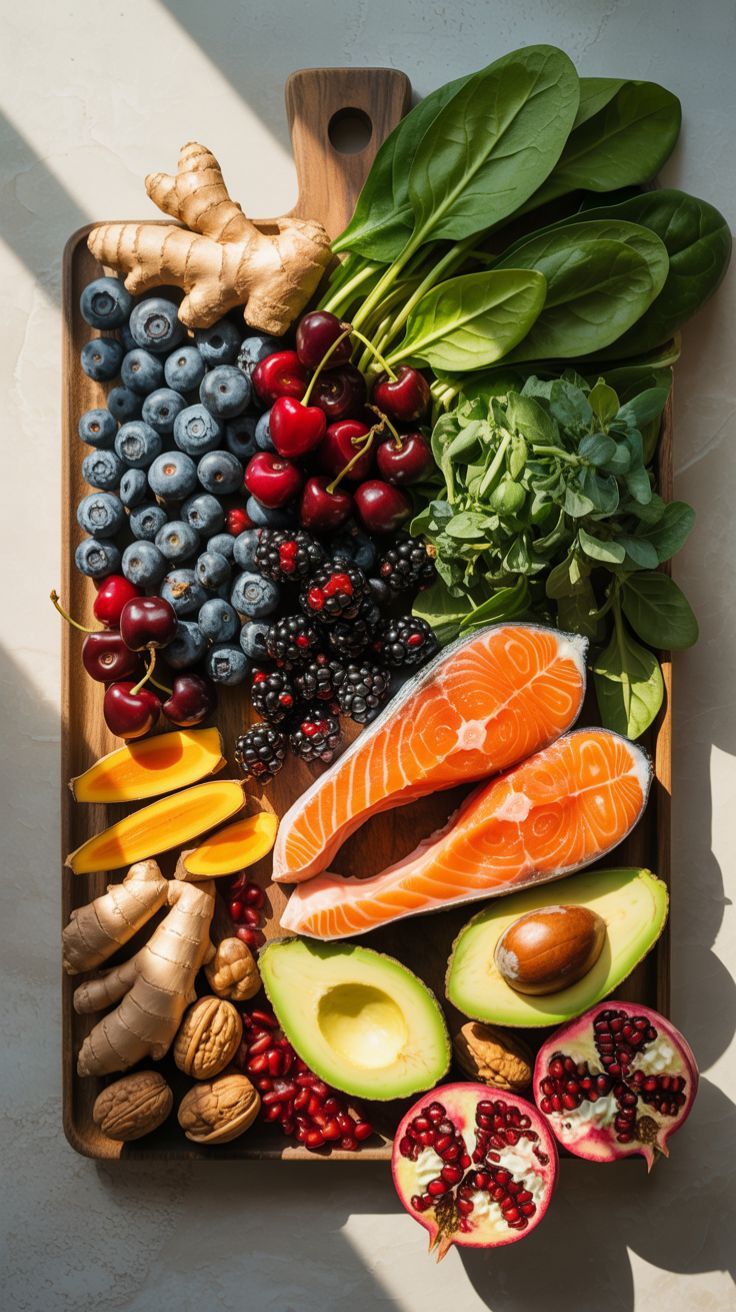 Plateau d'aliments frais et équilibrés